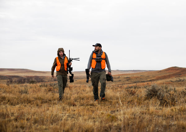 Father and son hunting