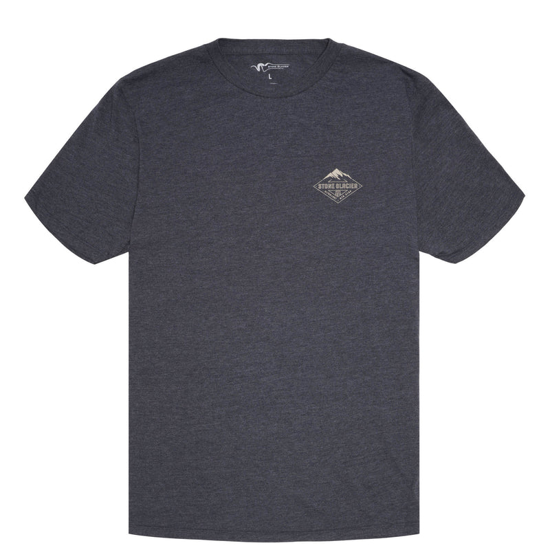 Mountain Peak T Shirt in Navy Front