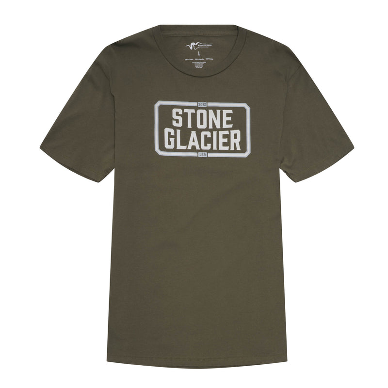 SG Plate T-Shirt in Army Green Front